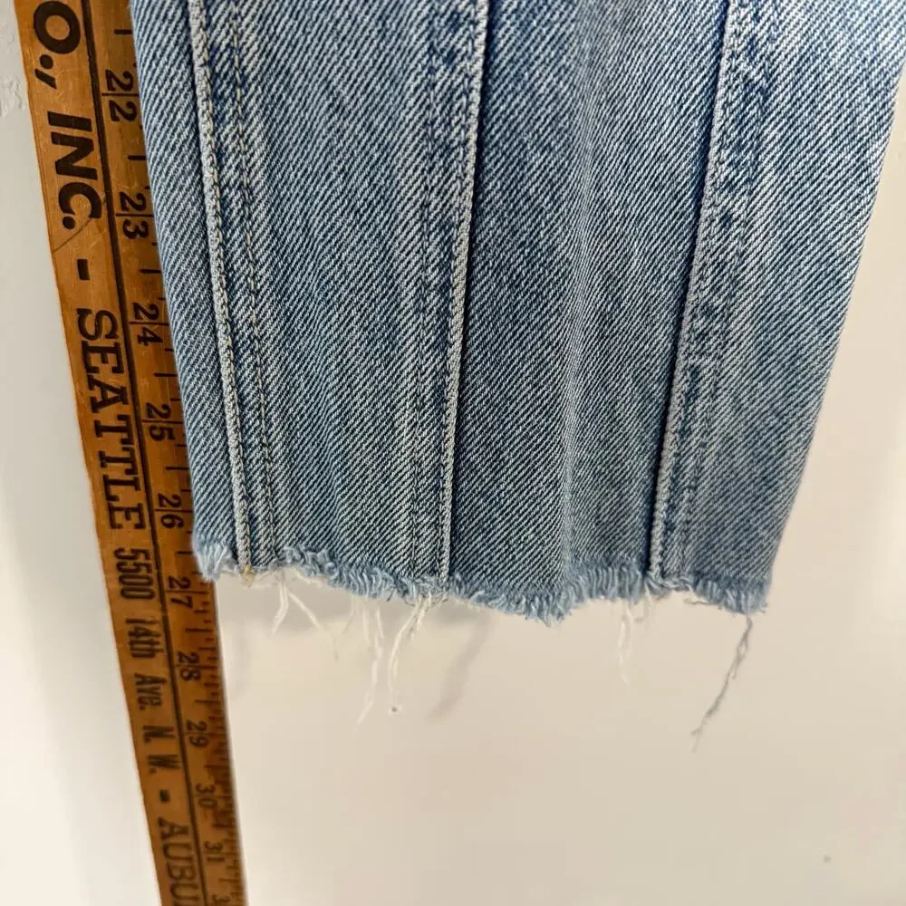 GRLFRND Women's Jeans Monroe Panelled Seamed Catching Feelings Straight Leg 26 - Picture 7 of 10